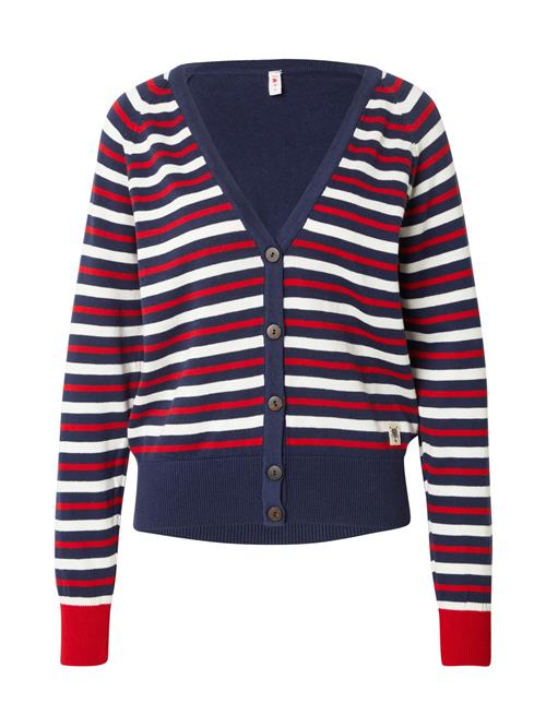Blutsgeschwister Cardigan 'Bright Side Of Life'  navy / rød / hvid