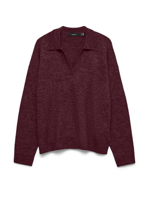 VERO MODA Pullover 'VMLEFILE'  vinrød