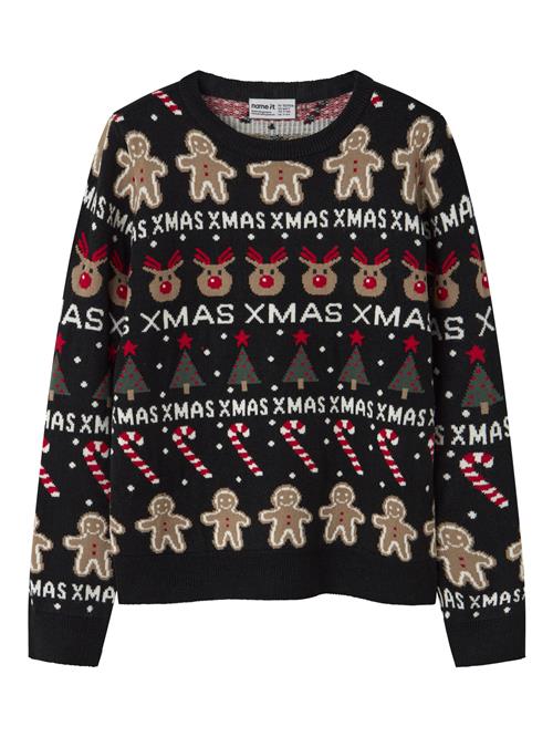 NAME IT Jule Striktrøje Rasko Black