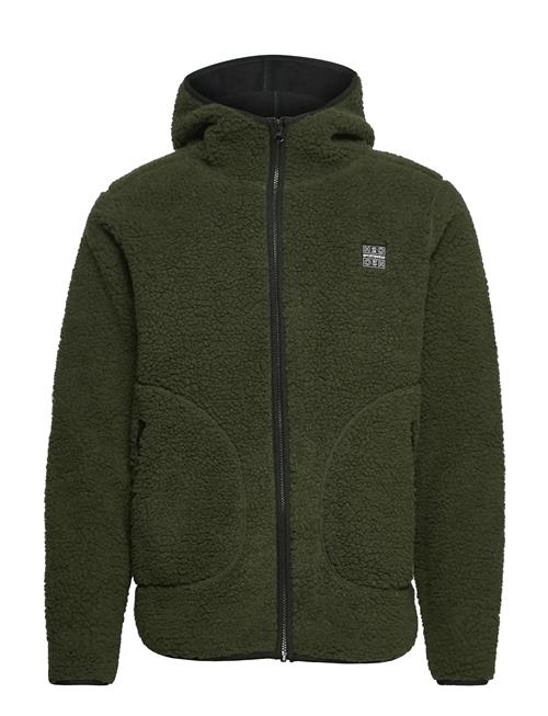 Langli Hooded Pile Jacket H2O Khaki