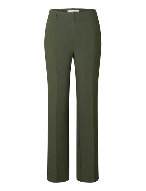 Slfrita Mw Wide Pant Mel Noos Selected Khaki