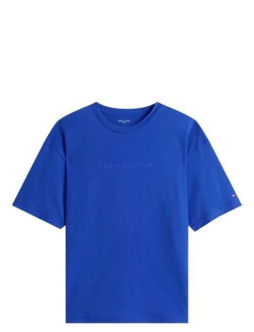Ss Logo Tee Tommy Hilfiger Blue