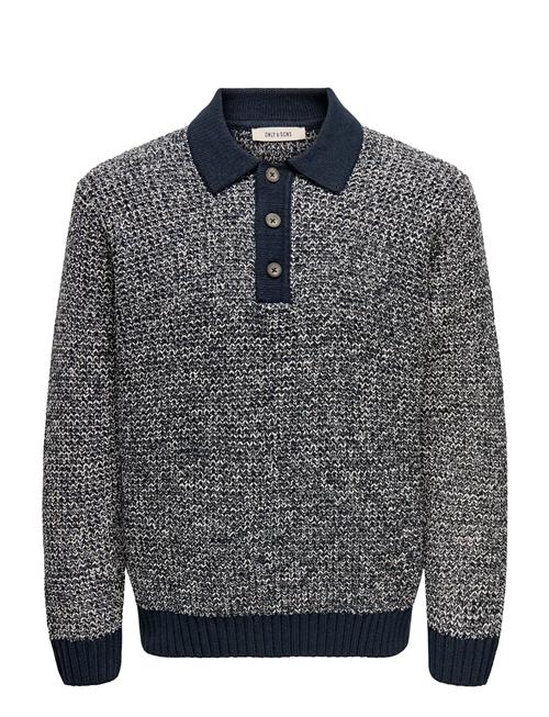 Onsalf Rlx Structure Polo Knit ONLY & SONS Navy