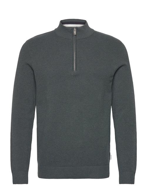 Structure Zip Neck Knit Lindbergh Grey