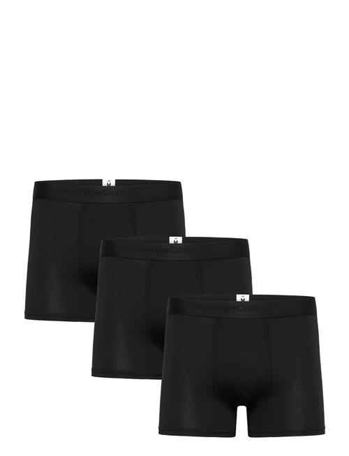 3 Pack Boxer Briefs Knowledge Cotton Apparel Black