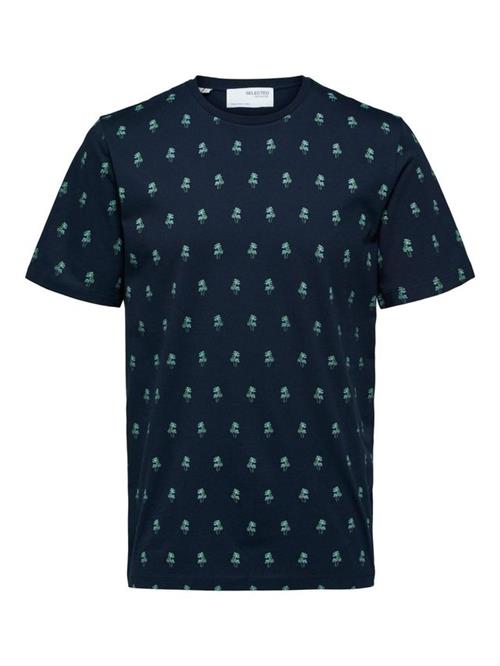 SLHHOLIDAY AOP SS O-NECK TEE W EX
