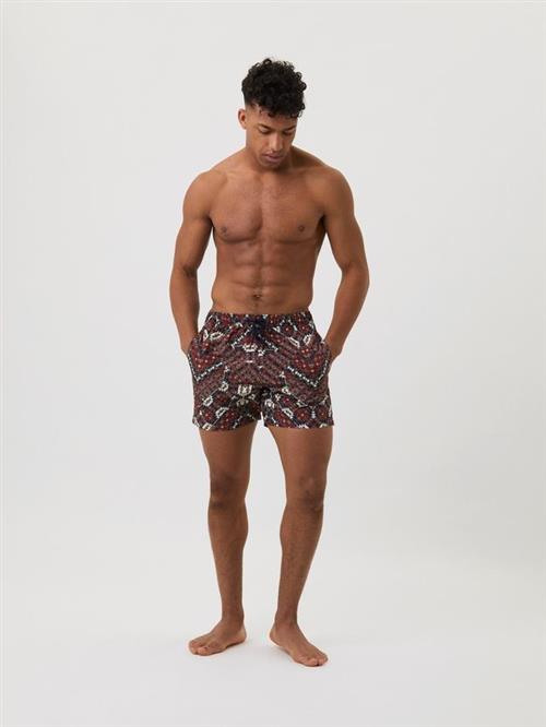 BORG PRINT SWIM SHORTS, BB SUMMER LEAFS