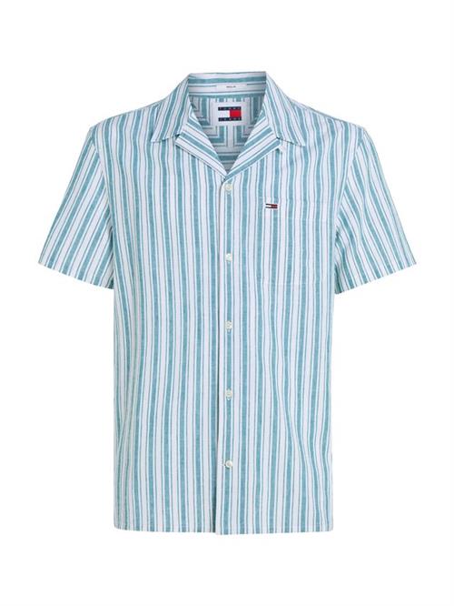TJM STRIPE LINEN SS SHIRT EXT