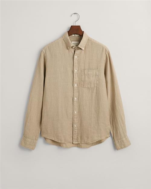 REG GMNT DYED LINEN SHIRT