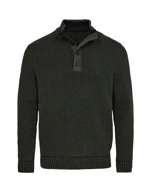 Regular fit knit w. buttons