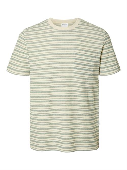 SLHSUNE STRIPE POCKET SS O-NECK TEE