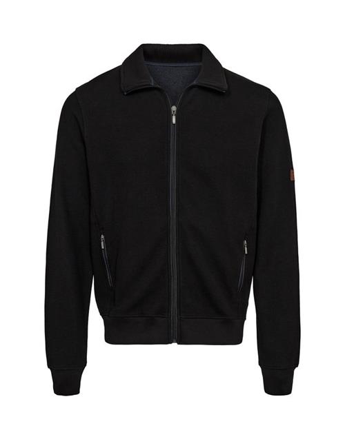 Full zip casual striktrøje