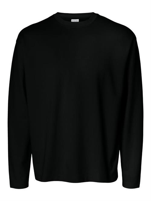 Se SLHLOOSEOSCAR LS O-NECK TEE NOOS hos Din tøjmand