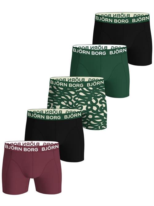 COTTON STRETCH BOXER 5p, MULTIPACK 6