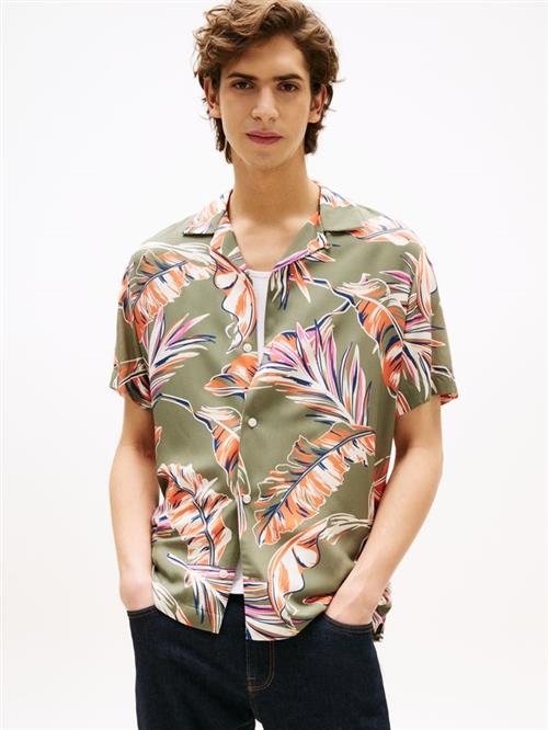 LIGHTWEIGHT LEAF AOP SS SHIRT