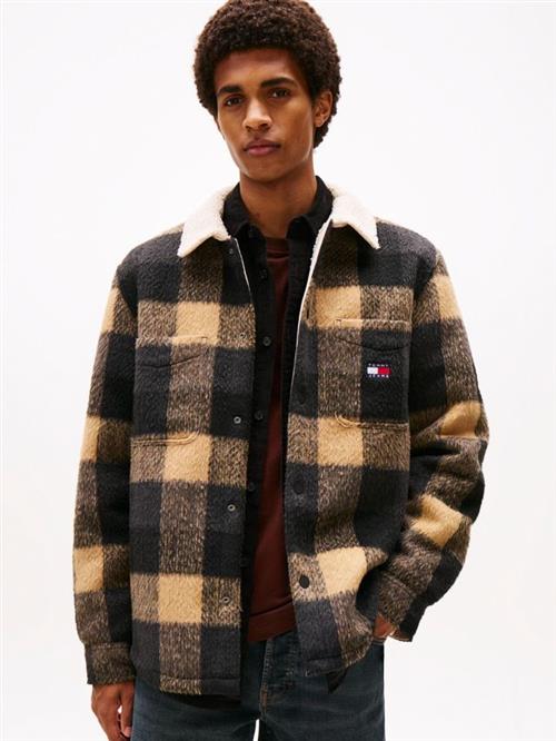 TJM CHECK TEDDY OVERSHIRT EXT