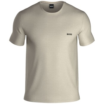 BOSS Waffle T Shirt Offwhite Medium Herre