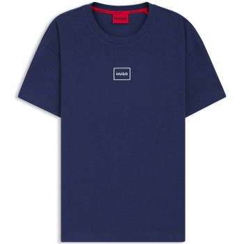 HUGO Laze T-Shirt Mørkblå bomuld Large Herre