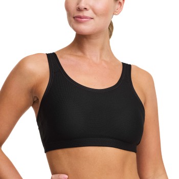 Swegmark BH Core Sports Bra Moulded Cups Sort polyamid Large Dame