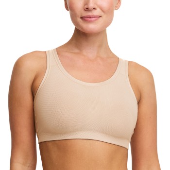 Swegmark Bh Core Sports Bra Moulded Cups Beige polyamid Small Dame