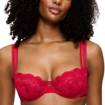 Triumph Bh Palina Moonlight Kiss Wired Bra Rød polyamid G 85 Dame