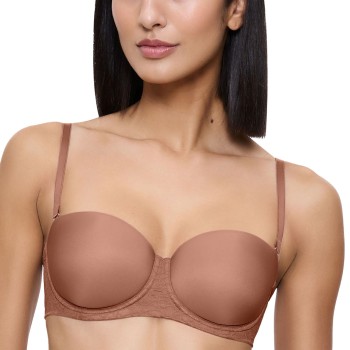 Triumph Bh Signature Sheer Wired Balconette Bra Brun C 70 Dame