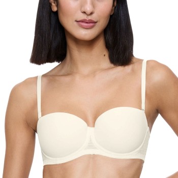 Triumph Bh Signature Sheer Wired Balconette Bra Elfenben C 70 Dame