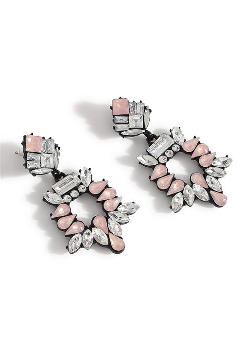 SOHI Øreringe 'Margot'  pink / sølv