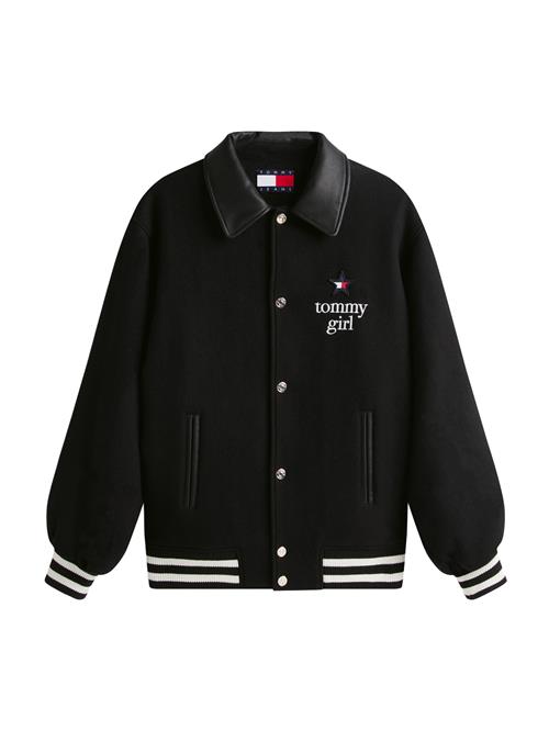 Tommy Jeans Overgangsjakke  knaldrød / sort / hvid