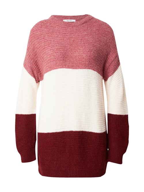 ABOUT YOU Pullover 'Larissa'  creme / gammelrosa / bordeaux