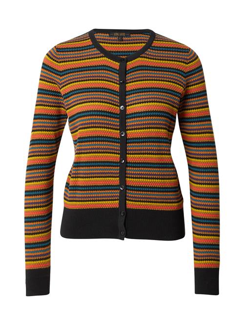King Louie Cardigan 'Marielle'  royalblå / lysebrun / sennep / sort