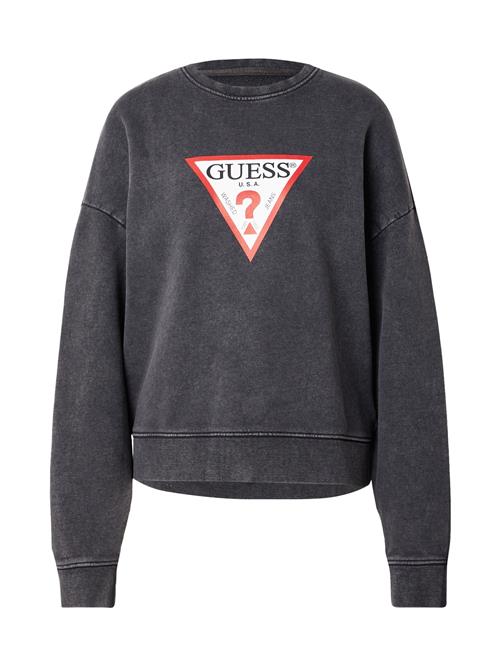 GUESS JEANS Sweatshirt  grafit / knaldrød / sort / hvid