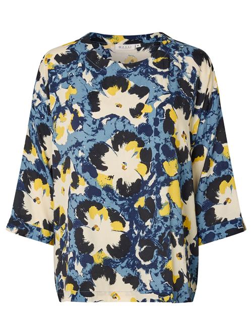 Masai Bluse 'MaBecca'  blå / gul / sort