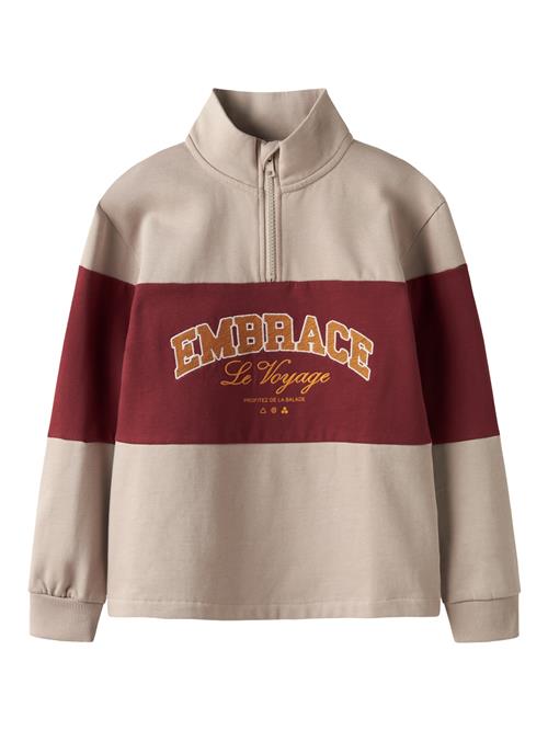Se NAME IT Half Zip Sweatshirt Roy Island Fossil hos SmartKidz