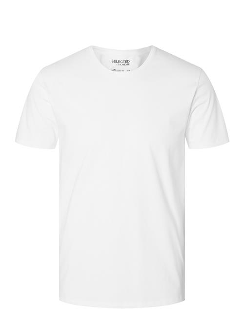 Slhnewpima Ss O-Neck Tee Noos Selected White