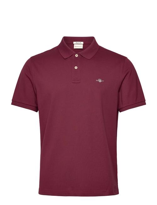 Se Reg Shield Ss Pique Polo GANT Patterned ved Booztlet
