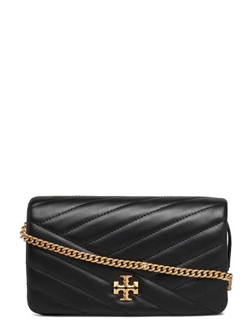 Kira Chevron Chain Wallet Tory Burch Black