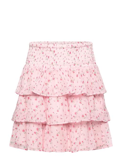 Skirt Flounces And Smock Chiff Lindex Pink
