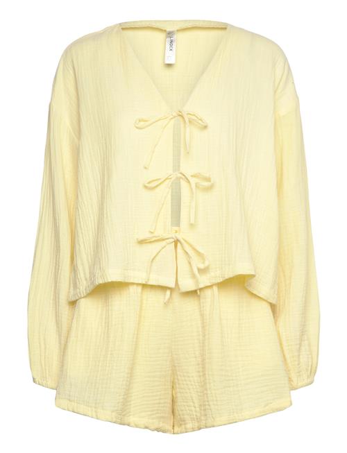 Pyjama Set Cotton Gauze Lindex Yellow