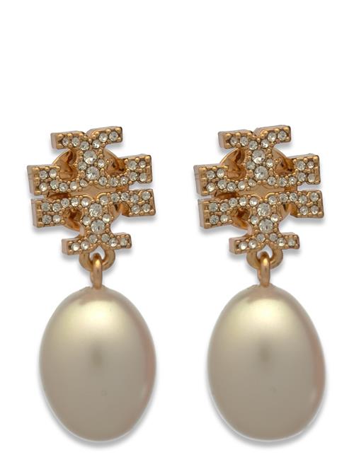 Kira Pave Pearl Drop Earring Tory Burch Gold