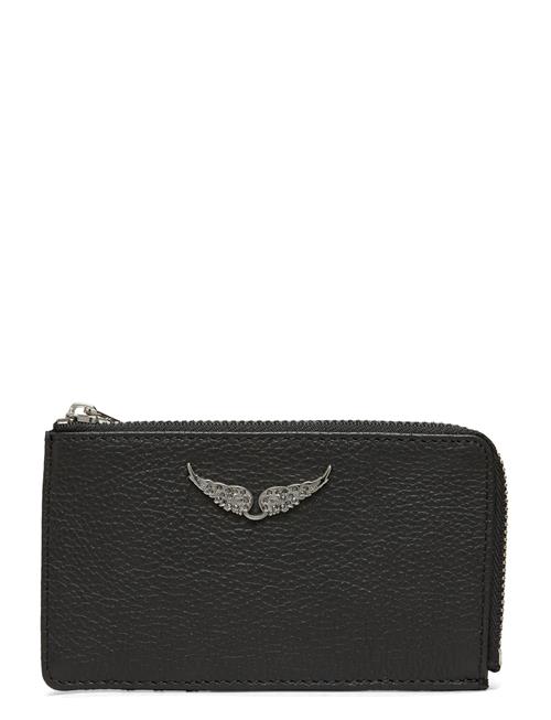Zv Card Grained Leather Zadig & Voltaire Black