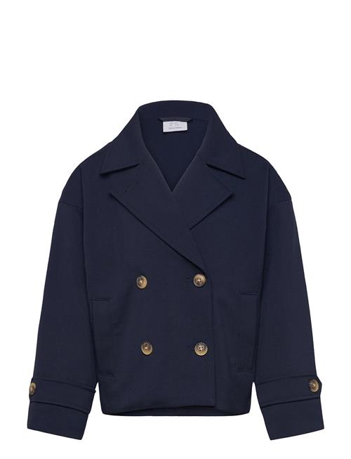 Jacket Trench Cropped Lindex Navy