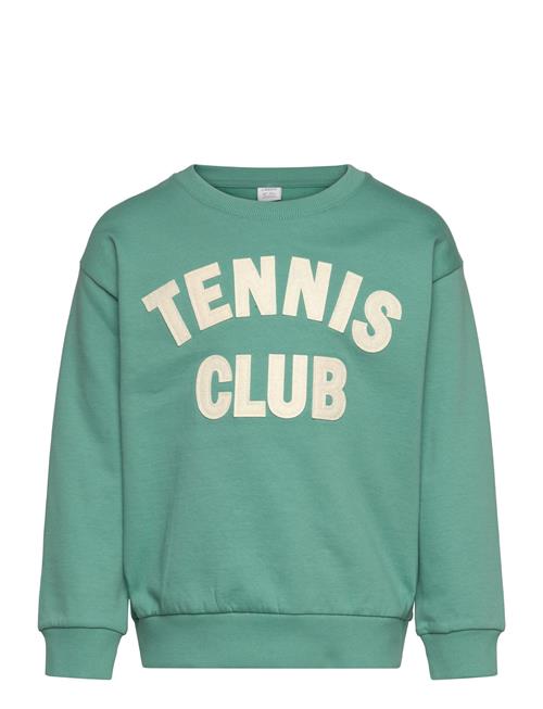 Sweatshirt Front Print Lindex Green