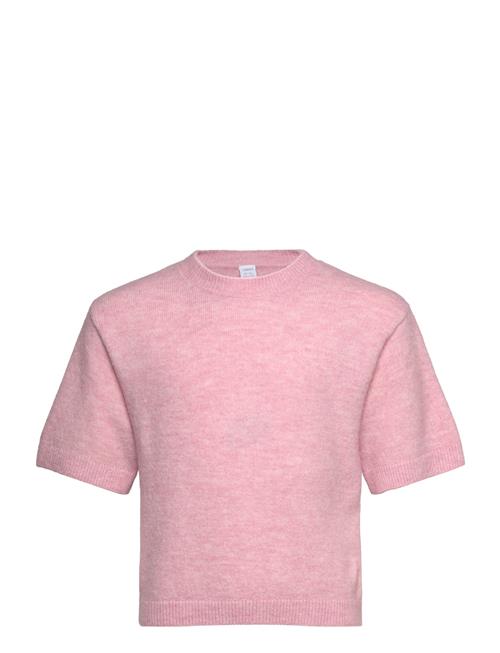 Sweater Knitted Short Sleeve Lindex Pink