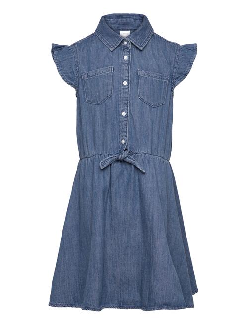 Dress Denim With Knot Lindex Blue