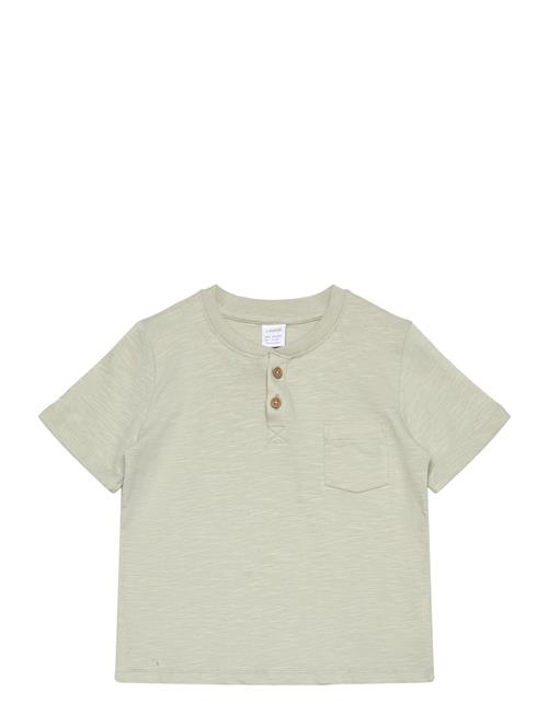 Top Ss Essentials W Placket Lindex Green