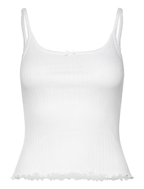 Tank Pointelle With Lettuce Ed Lindex White