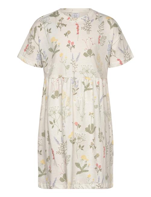 Dress Ss Aop Meadow Lindex White