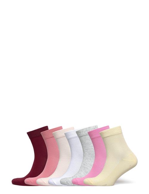 Sock High Ankle 7 P Warm Colou Lindex Patterned