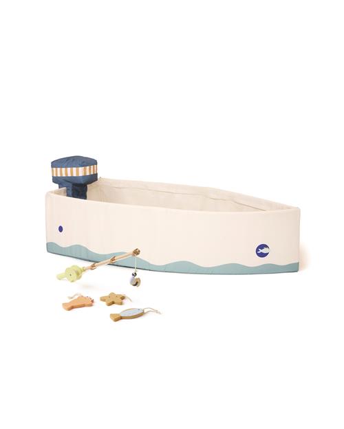 Kid's Concept Båd Med Fiskesæt Multi  Multi One Size  Creme  One Size  unisex